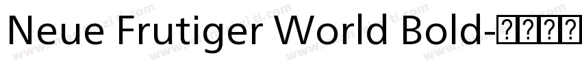 Neue Frutiger World Bold字体转换